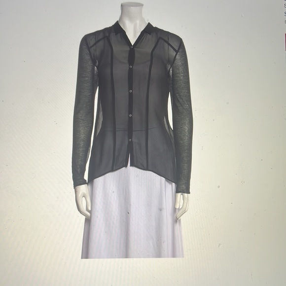 Helmut Lang Silk Button-up Too - Picture 4 of 4